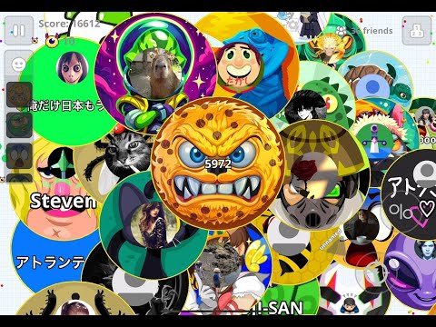 【Agar.io Mobile】Atlante Live 参加とコメント待ってます🐸