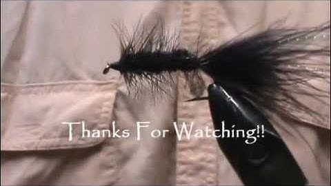 Fly Tying a Black Wooly Bugger with Jim Misiura