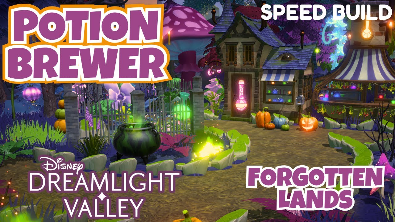 Проект дома пивовара зелий 🪄 Скоростное строительство в забытых землях Disney Dreamlight Valley