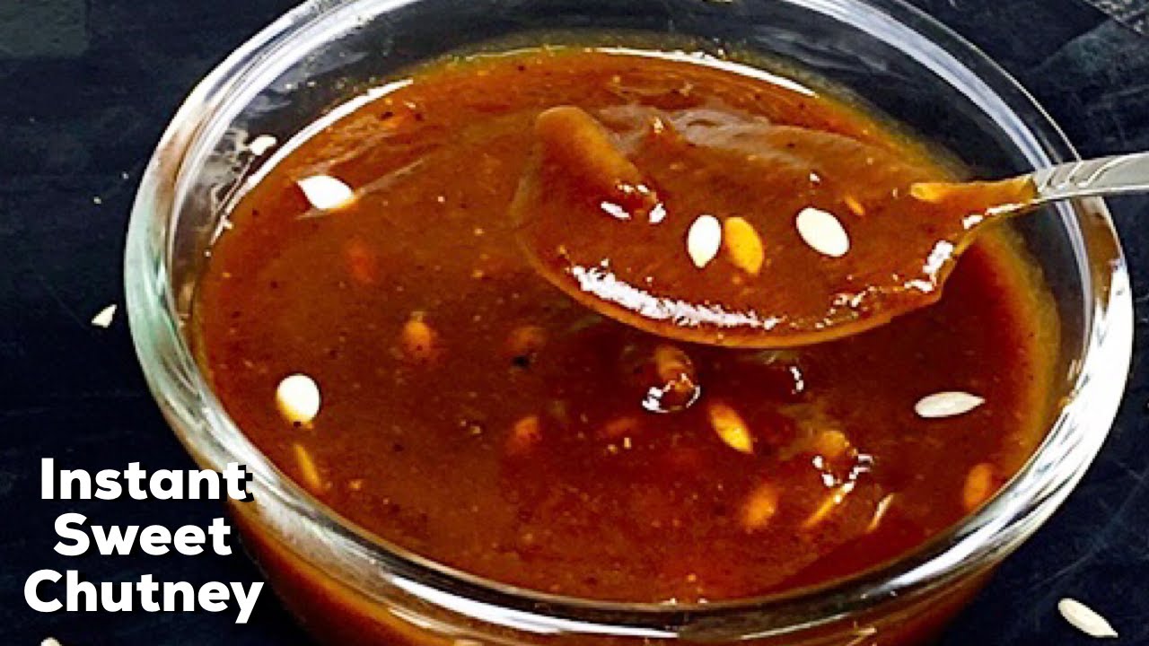 Instant Sweet Chutney - Instant Sweet & Sour Chutney for Chaat | Amchoor Chutney | Flavourful Food