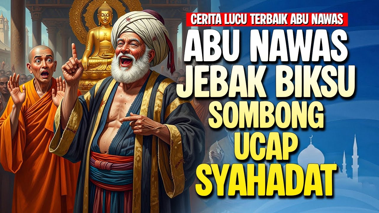 ABU NAWAS MENJEBAK BIKSU BUDDHA YANG SOMBONG AGAR MUALAF - CERITA LUCU PENGANTAR TIDUR