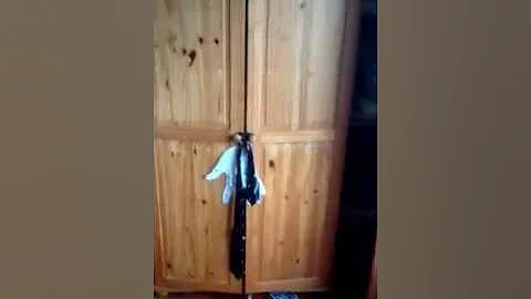 boy trapped in wardrobe
