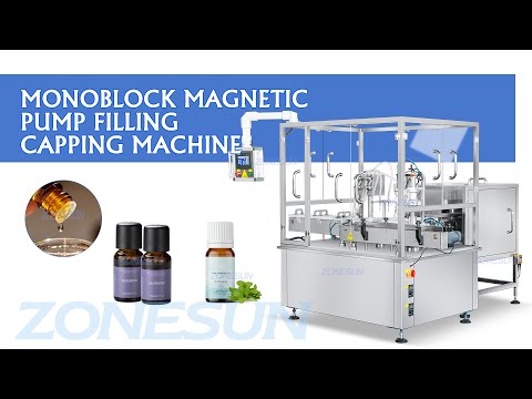 How To Use ZS AFC50 Monoblock Automatic Servo Magnetic Pump Essence Filling Capping Machine