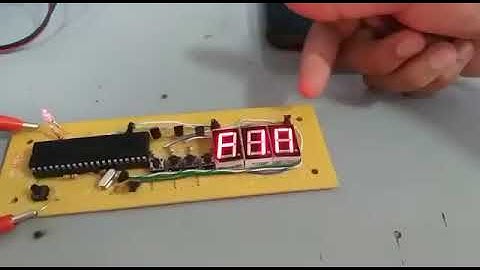 Temporizador con display 7 segmentos  Montaje