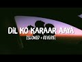 Dil ko karaar aaya slowedreverb song lyrics  neha kakkar yasser desai