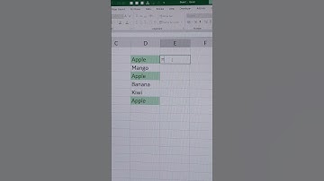 #shorts Excel Unique values with a formula