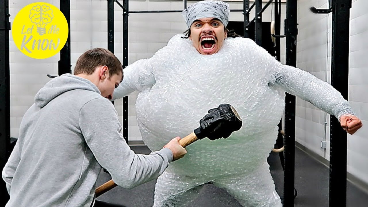 bubble wrap suit funny