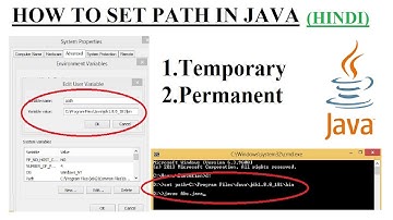 SET PATH IN JAVA || TEMPORARY & PERMANENT || HINDI || ELOCUTION || VIREN TIWARI