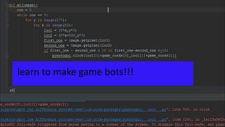 making a game bot for the game spot the difference//part 2/how to make game bots using python