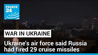 'Massive' Russian air attack hits Western Ukraine, Kyiv • FRANCE 24 English