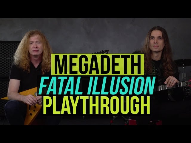 Megadeth - Fatal Illusion Playthrough with Dave Mustaine u0026 Kiko Loureiro class=