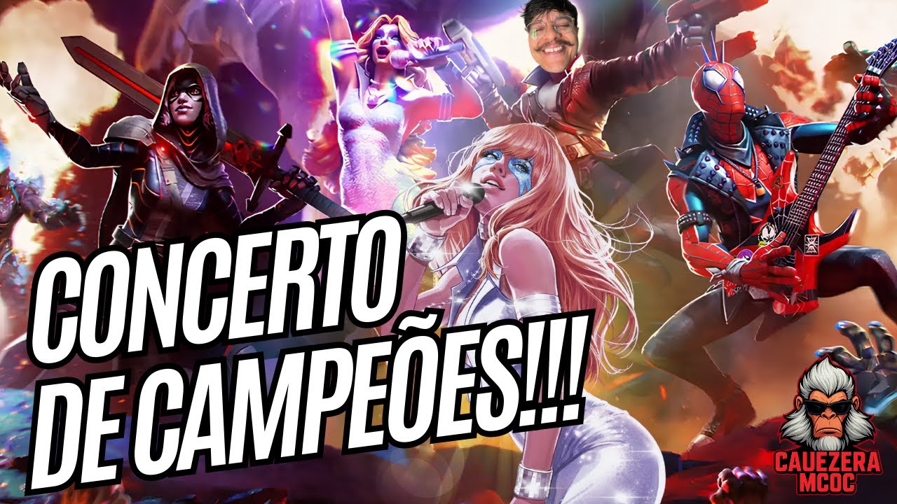 CONCERTO DE CAMPEÕES!!! NOVO EVENTO SECUNDÁRIO ESTILO GUITAR HERO 🎸🎸 | Marvel Contest of Champions