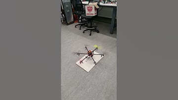 Hexacopter on a tuning rig