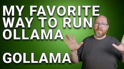 My favorite way to run Ollama: Gollama