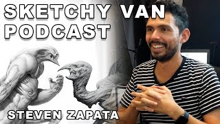 The existential threat of AI art and why not to quit drawing  Sketchy Van Podcast #60 Steven Zapata