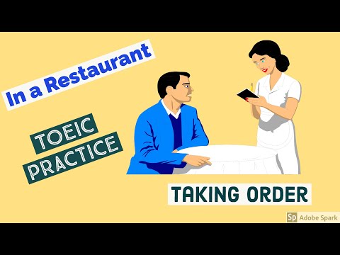 English Conversation in a Restaurant: Taking Order