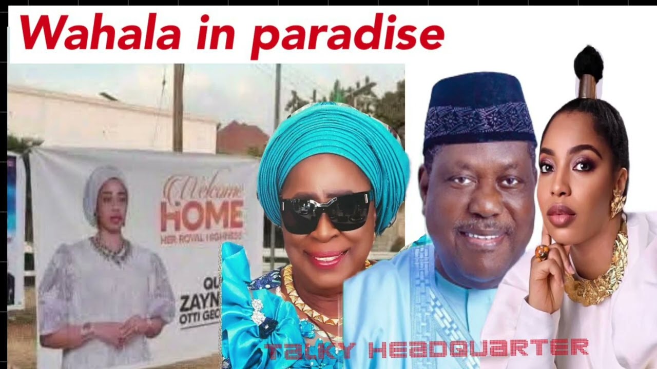 Дети первой жены секретаря правительства Джорджа Акуме и ее новая жена, королева Зинаб Отити, смо...