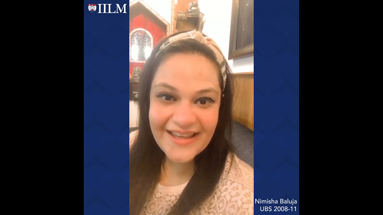IILM Alumni Nimisha Baluja, BBA Batch 2008 -11 Success Stories | 