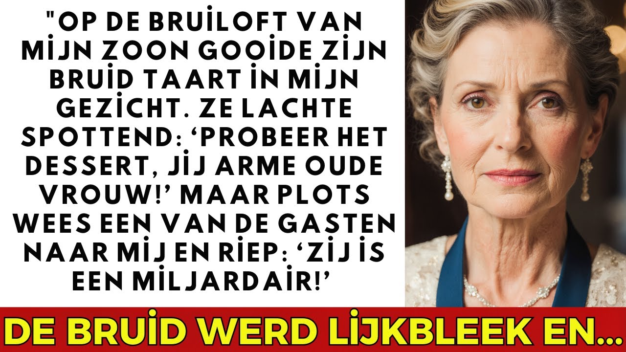 Op de bruiloft van mijn zoon gooide de bruid taart in mijn gezicht. Minuten later huilde ze… VERHAAL