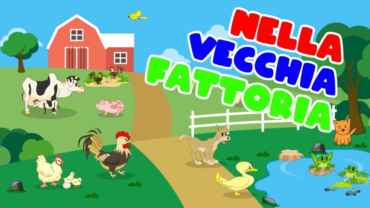 Nella Vecchia Fattoria con testo Canzoni Per Bambini Filastrocche Per Bimbi Piccoli YouTube