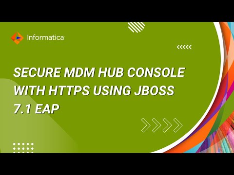 HOW TO:  Secure MDM Hub Console with HTTPS using JBOSS 7.1 EAP