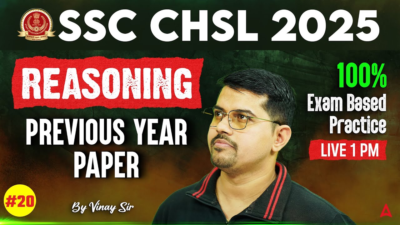 SSC CHSL Reasoning Classes 2025 | SSC CHSL Reasoning Previous Year ...