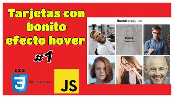 Aprende a crear estas tarjetas con bonito efecto hover | JavaScript | Animaciones css 3 | Parte 1