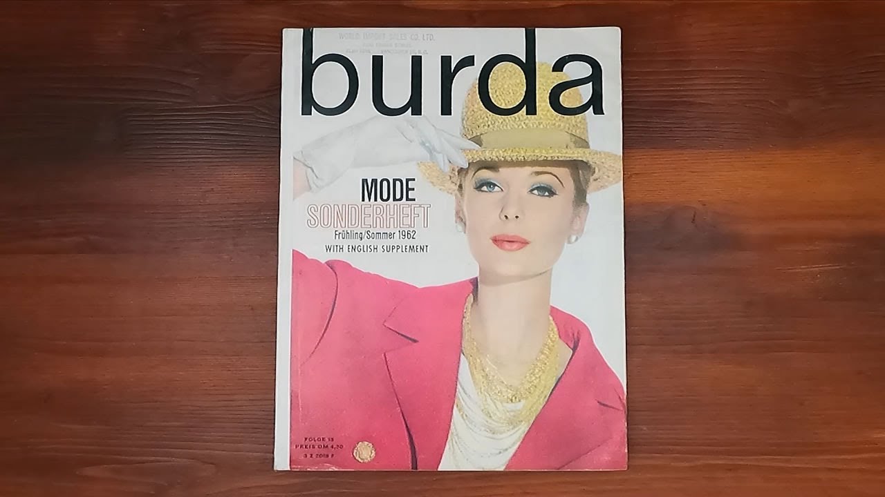 1962 Spring/Summer ASMR Magazine Flip Through: Burda (German Ed) - YouTube