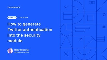Scriptcase - How to generate Twitter authentication into the security module