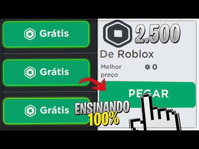 SAIU! PEGUE AGORA 2.500 ROBUX GRÁTIS no ROBLOX! *Oficial* 