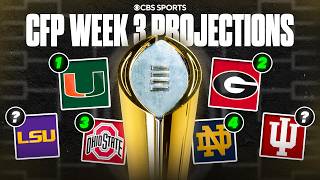 College Football Playoff Projections ahead of Week 3 ✅