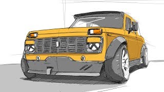 Нива С V8. Расширение Кузова. Новая Подвеска