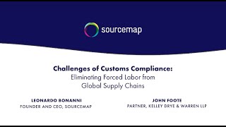 John Foote [Kelley Drye & Warren LLP] on Forced Labor and Supply Chains