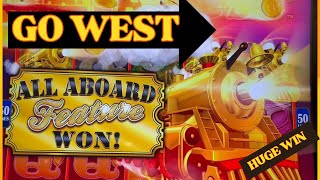 ALL ABOARD slot-GO WEST OVER 200X WIN in BONUS-#slots #lasvegas #casino screenshot 3
