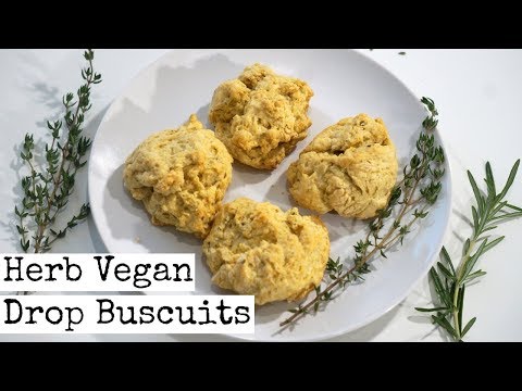 Herb Vegan Drop Biscuits