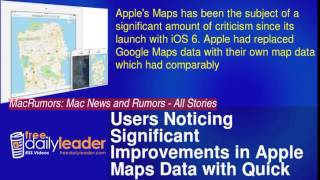 Users Noticing Significant Improvements In Apple Maps Data With Quick Corrections