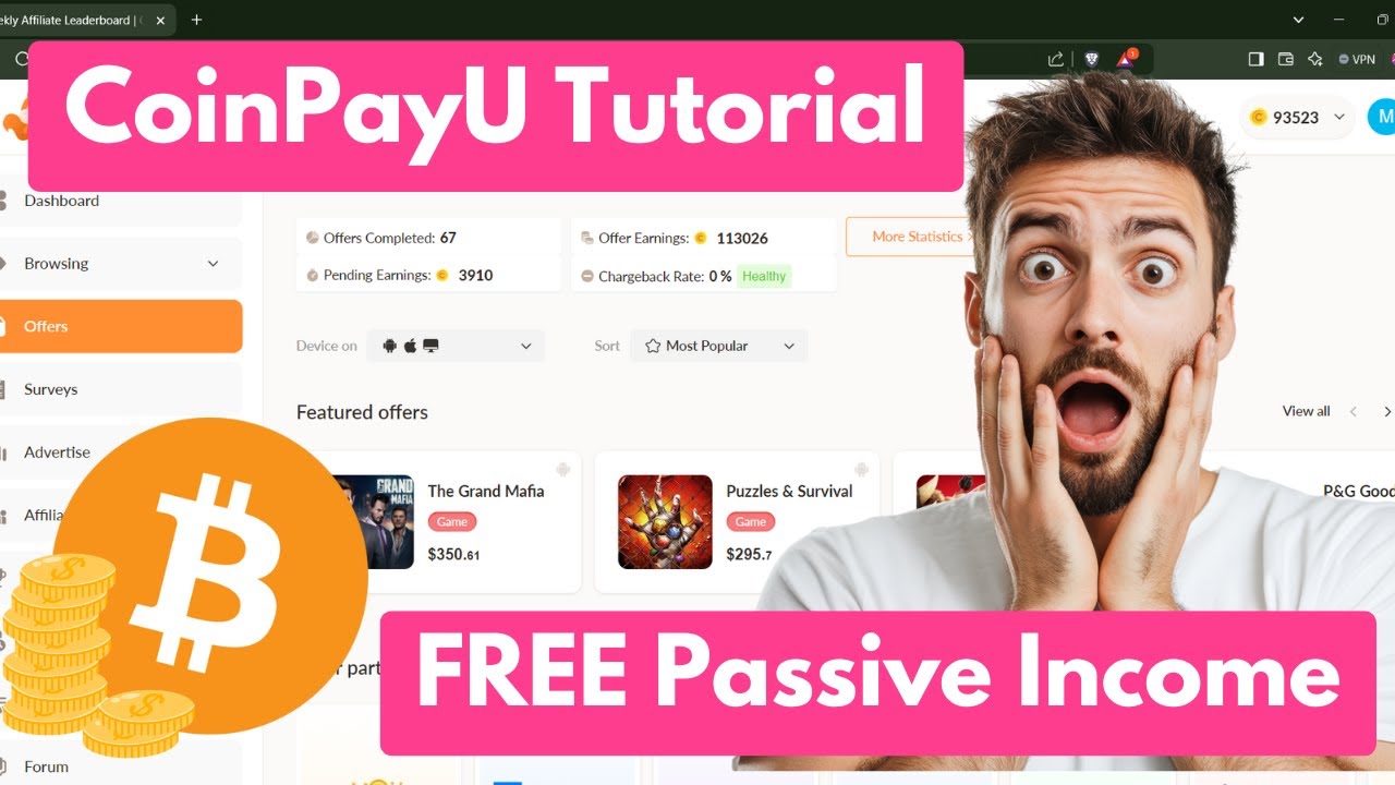 Earn Passive Income with CoinPayU! 📈✨ Easy Crypto Rewards!