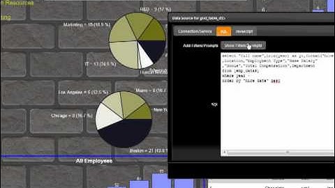 InfoCaptor Enterprise - Drill down and dashboard prompts - filters - parameters - part 4