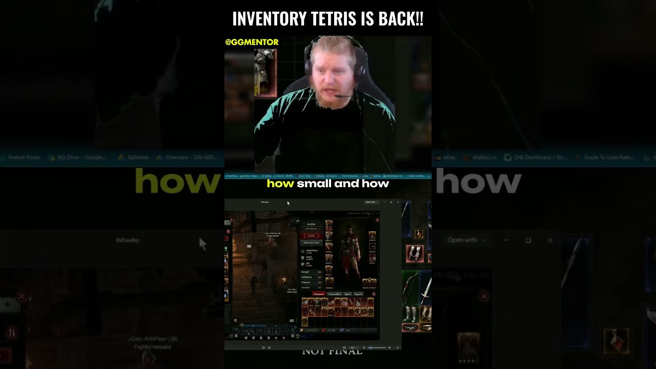 Diablo V - Inventory Tetris Is Back!?
