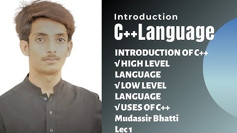INTRODUCTION to C++ Lecture1 urdu/hindi