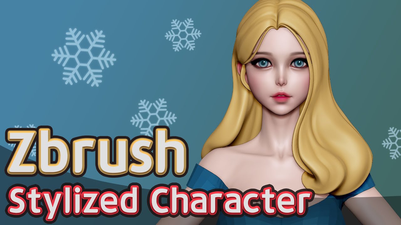 Creating stylized character in Zbrush - 메리쿠리스마스 Goodbye 2021 - YouTube