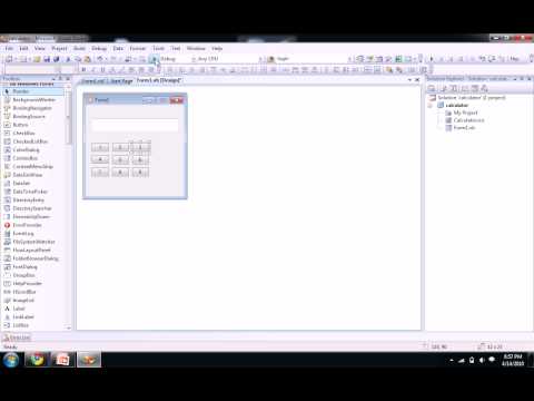 Calculator tutorial part1 in VB.Net (www.mendublog.blogspot.com)