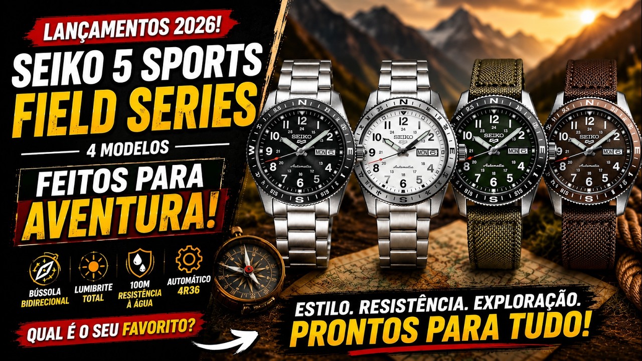 Mini Alpinist? Meet the NEW SEIKO 5 Sports Field 2026: HDB006