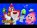 El Doctor T-rex Santa Ayuda a los Niños que están Enfermos🎅💉 | Canciones Infantiles | Cocobi