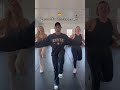 We love a good line dance over here 🤠 #dancefitness #fitmoms #hiphopfitness #postpartumworkout