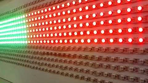 Big WS2812 MSGEQ7 Arduino VU Meter