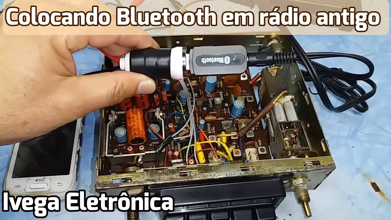 Como adaptar bluetooth em rádio automotivo antigo