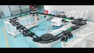 Rectangular chain ring guide conveyor line,non-standard customized ring guide circular motion system