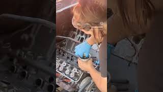 Lifters on a 73 Ford F100 360 Engine #femalemechanic #car #carpart #automobile #carparts #ford