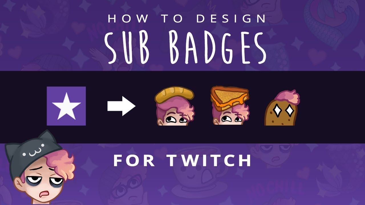 How To Design Sub Badges Emotes For Twitch Cc Youtube